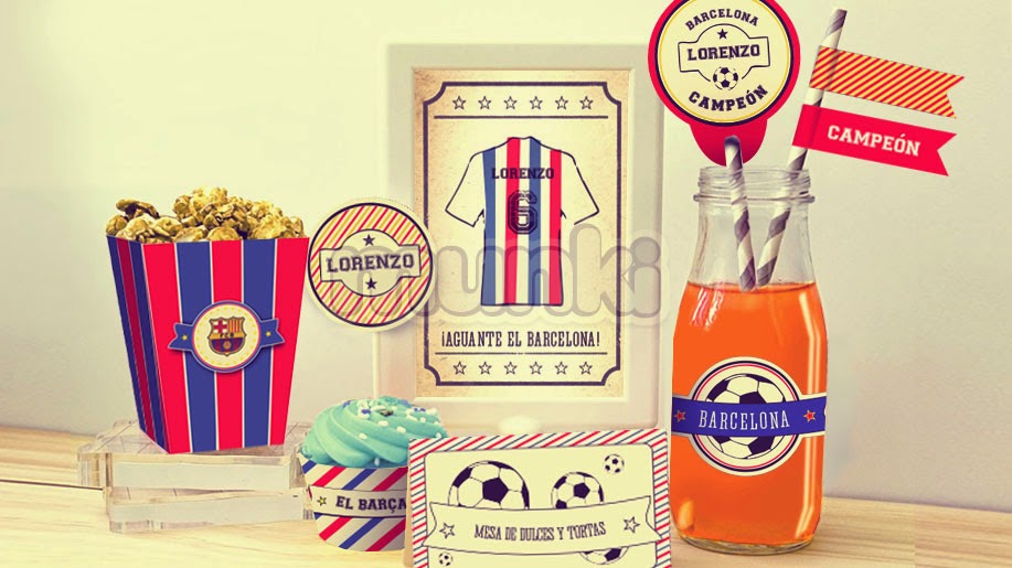 Kit Imprimible Barcelona - Candybar