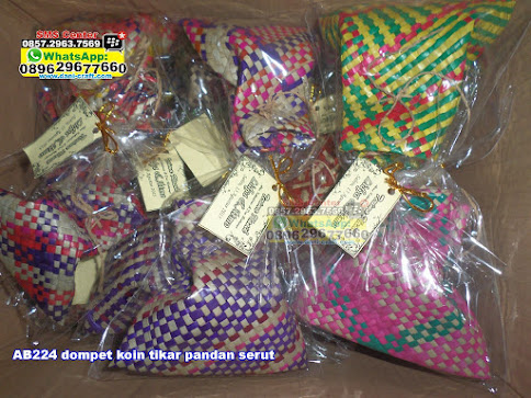 dompet koin tikar pandan serut jual