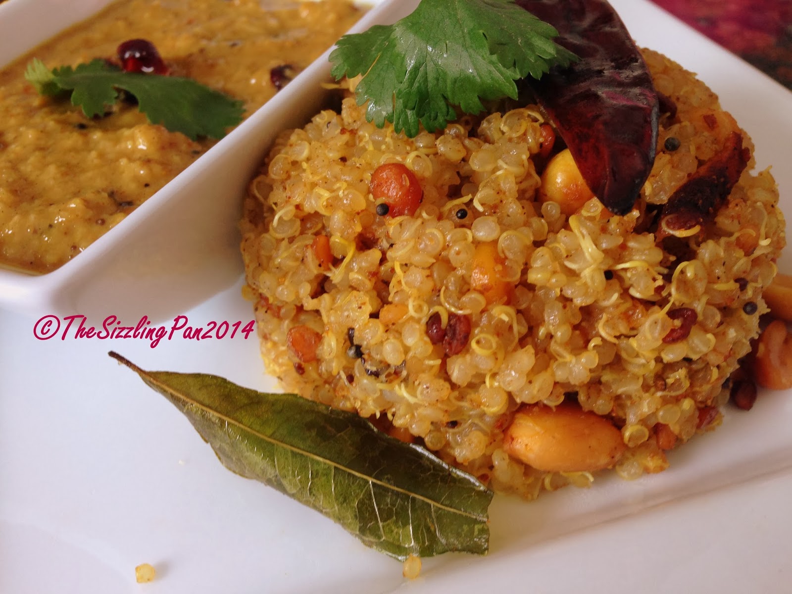 The Sizzling Pan "Tamarind Quinoa" and "Cranberry Panchamrut"