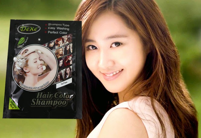 Combo 4 gói Dầu gội nhuộm tóc màu hạt dẻ