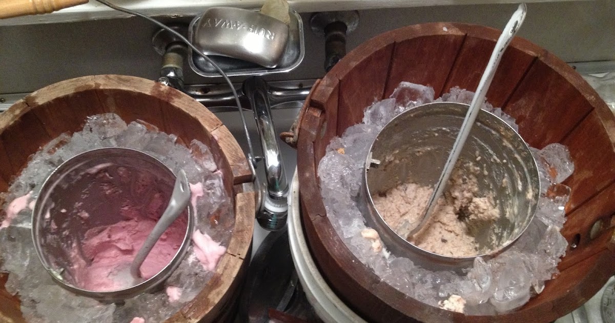 the vintage bricoleur Homemade Ice Cream, Using a Vintage Freezer of
