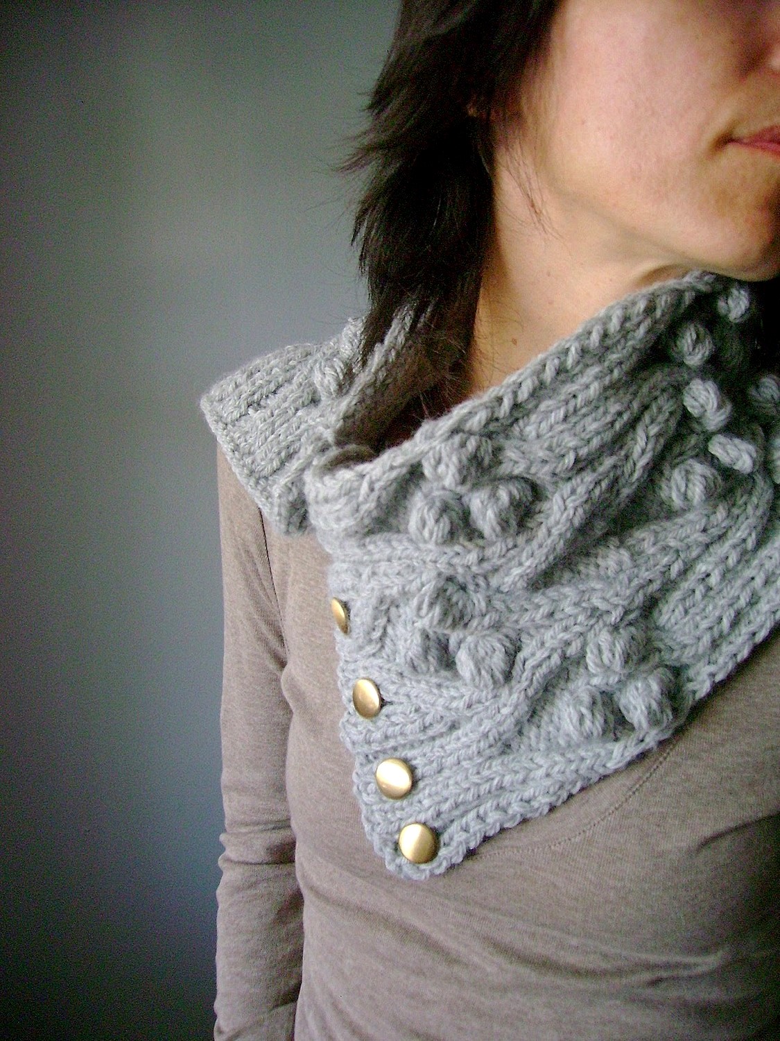 Laboratory of Fashion: PDF Knitting pattern Handknit chunky cable neckwarmer ...