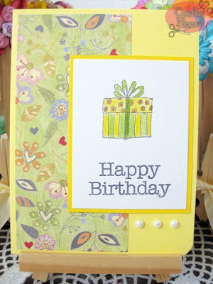 Handmade Card - Happy Birthday Series (2) - Yellow