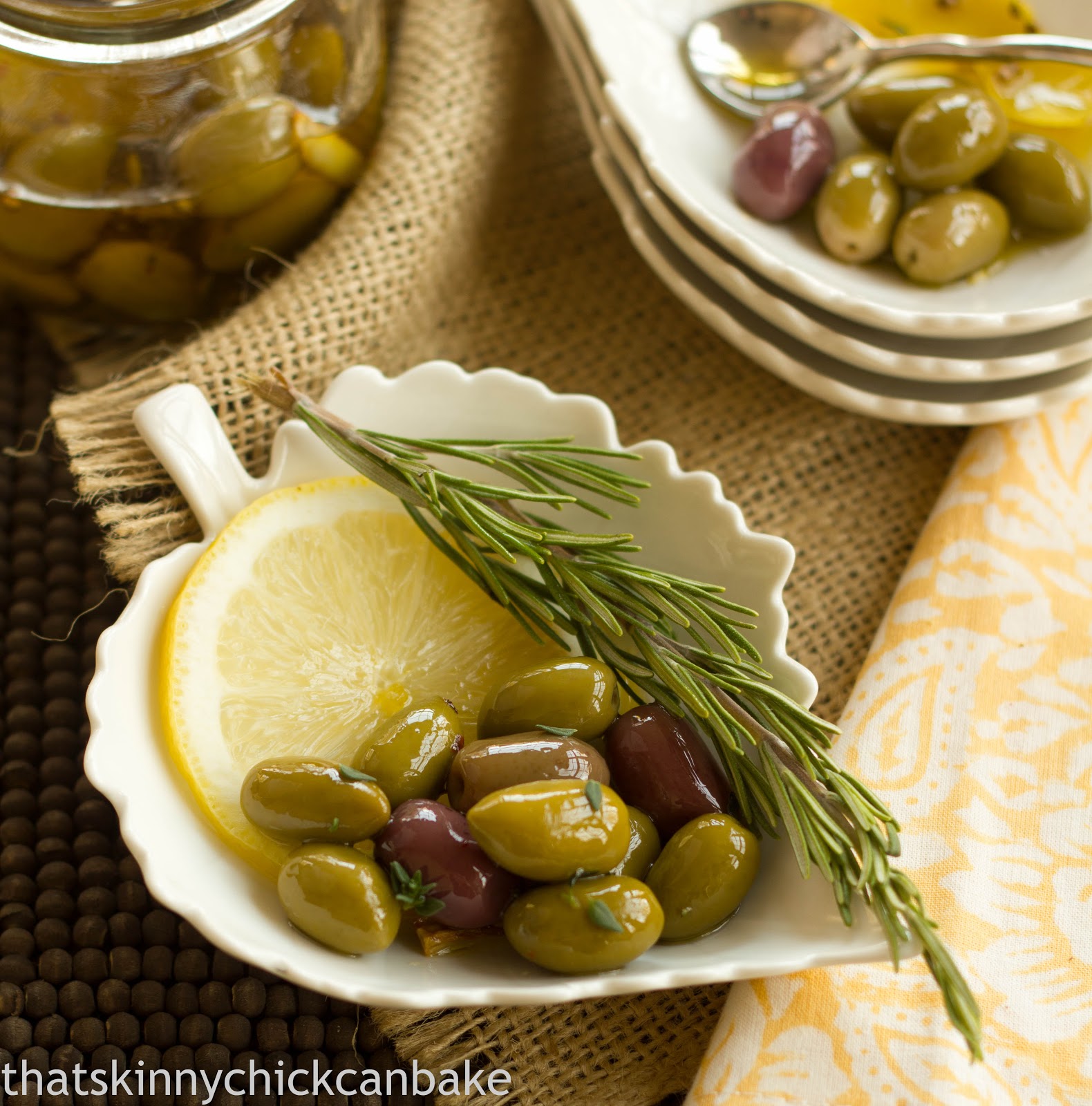 Herbed Olives That Skinny Chick Can Bake
