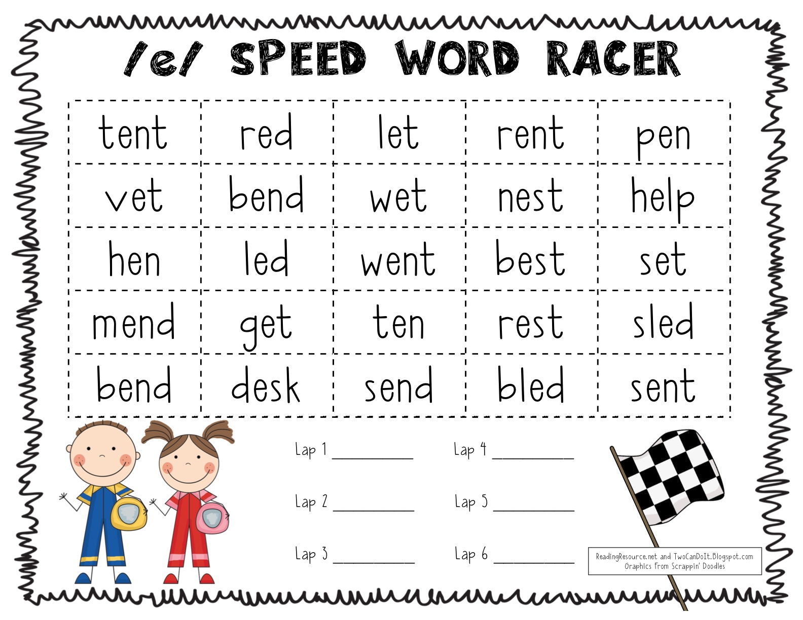 Short Vowel Speed Racer Short Vowel Speed Racer