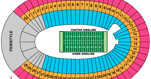 La Coliseum Row Seating Chart