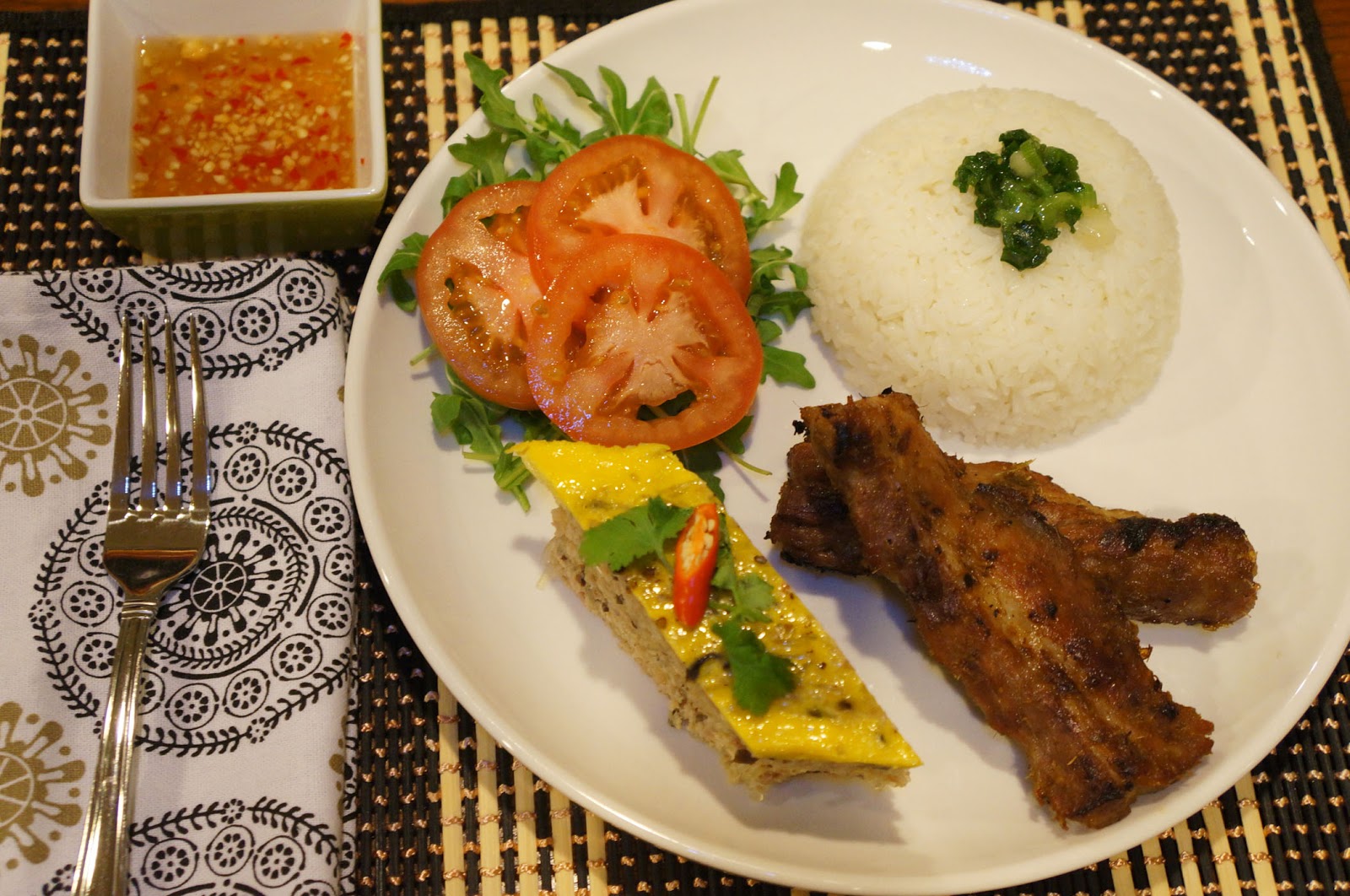 Gourmet by Kat Cha Trung (Vietnamese egg meatloaf)