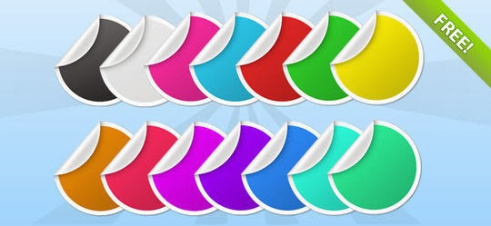 Free PSD Stickers Free PSD Stickers