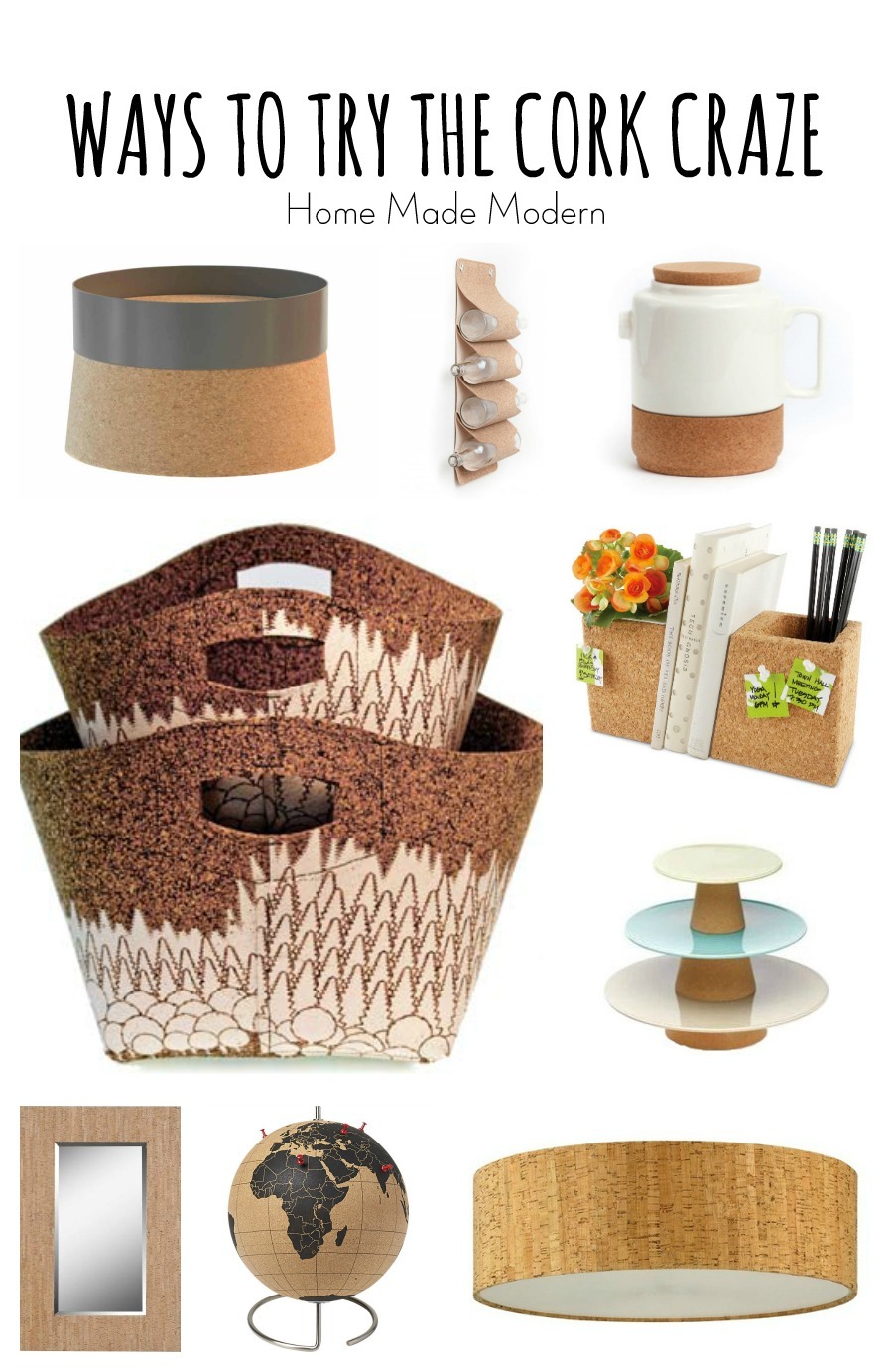 Home Made Modern Cork Accessories