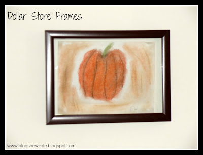 dollar store frame blogshewrote