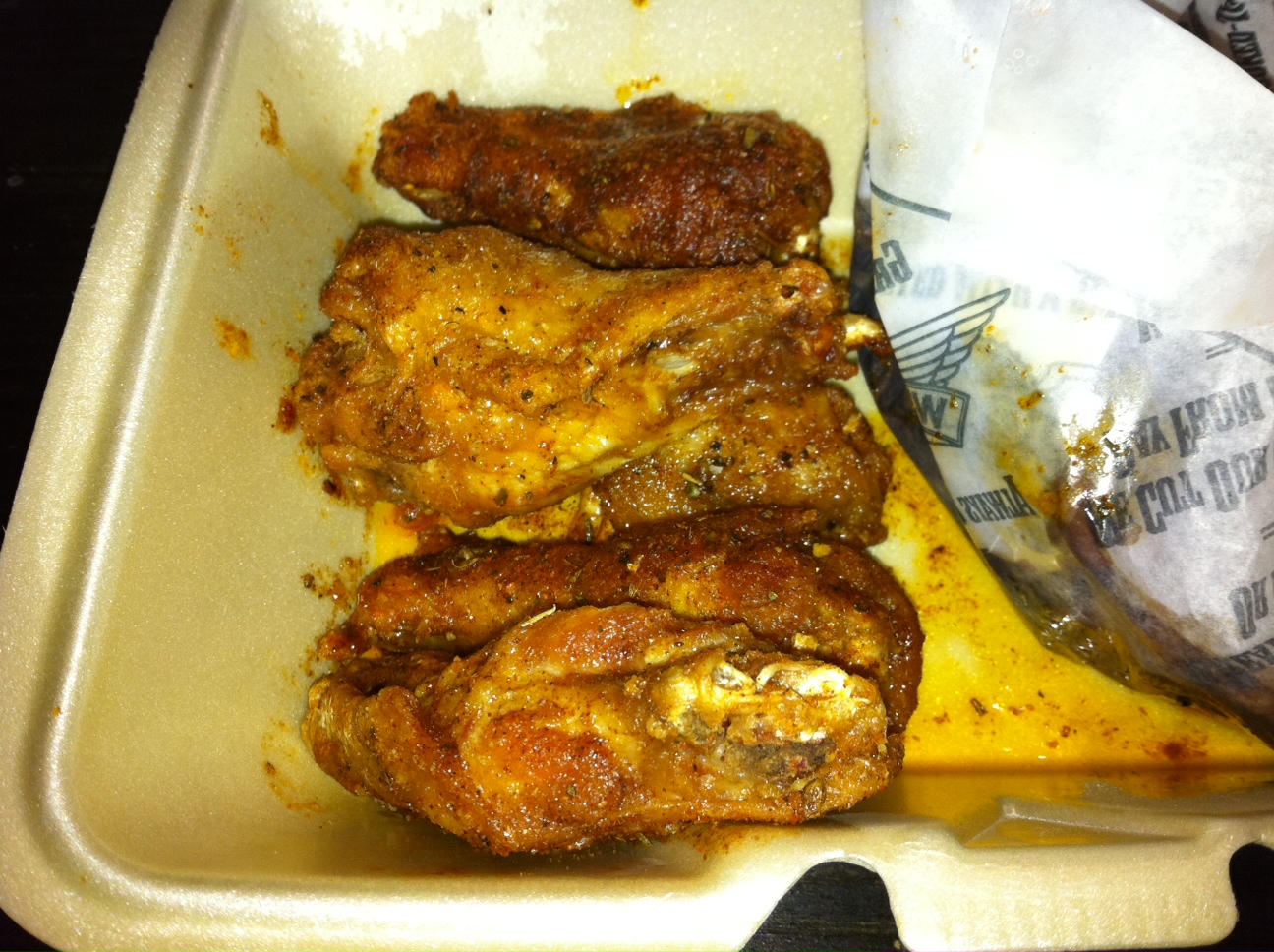 King of the Wing Wingstop Louisiana Rub & Teryaki