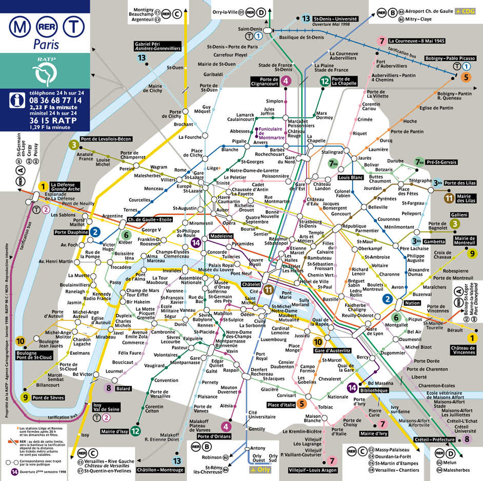 RATP Plan Metro Paris Image