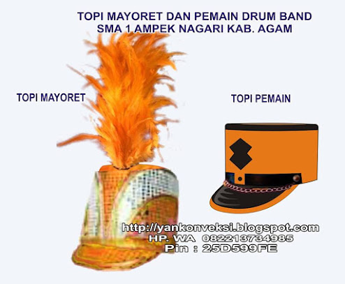 TOPI MAYORET DAN PEMAIN DRUM BAND SMA