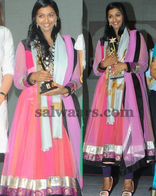 Pink Salwar at a Awards Event