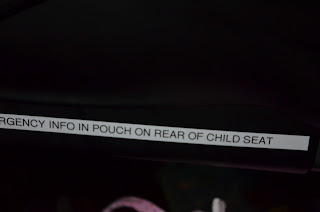 Car seat label placement 2