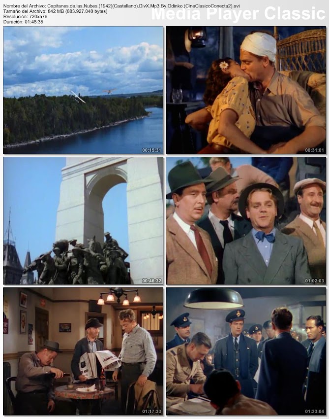 Capturas: Capitanes de las nubes 1942 Imagenes de la película: Capitanes de las nubes 1942