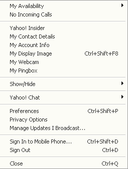 no chat room option in my yahoo messenger