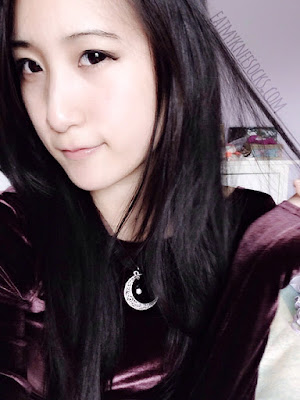 Geo Coloured Lenses Review: Geo Mimi Cafe Cappuccino Violet | Modeled An ulzzang-inspired makeup look featuring the Geo Mimi Cafe Cappuccino Violet Red circle lenses from Geo Coloured Lenses, as modeled on dark brown eyes.