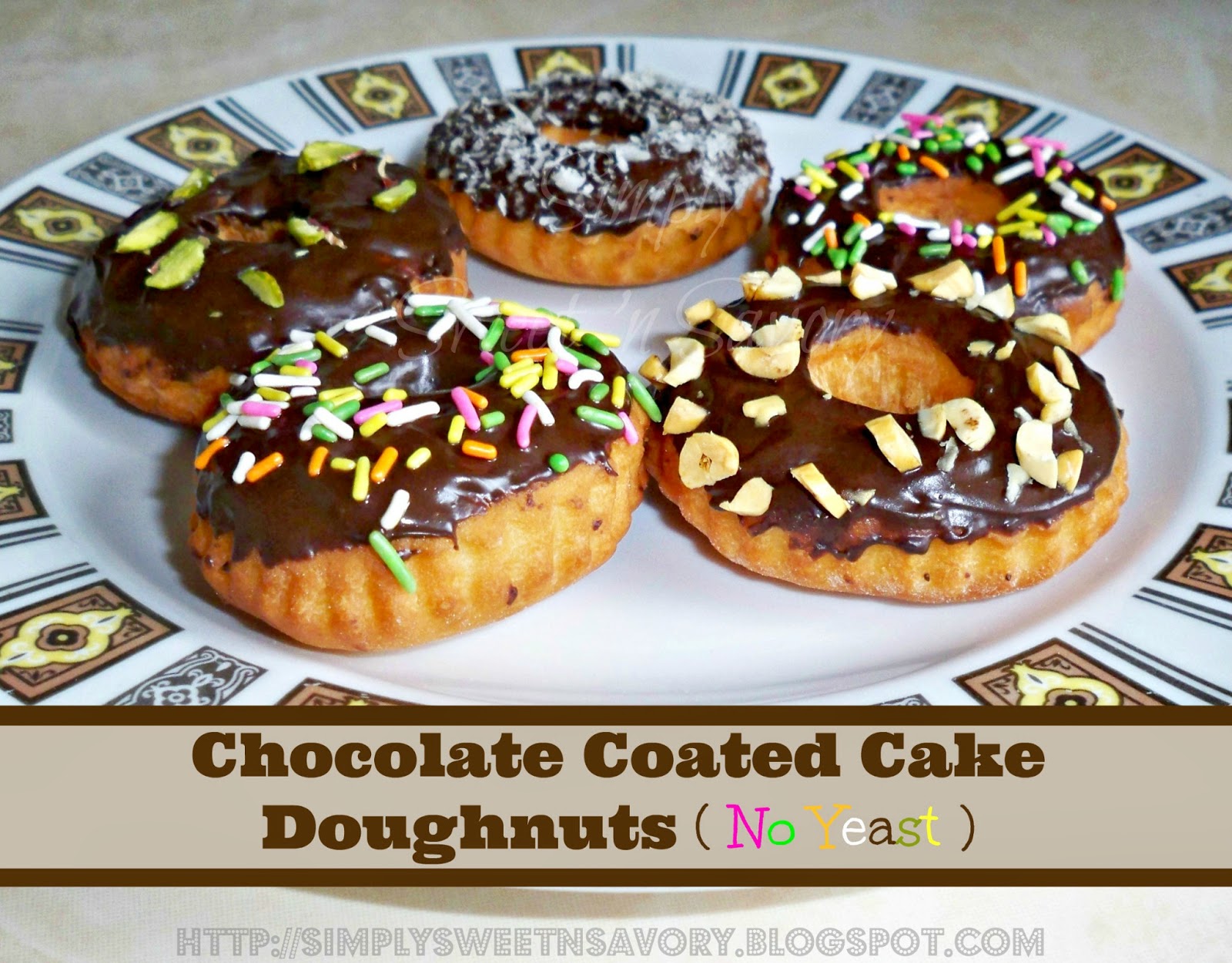 Simply Sweet 'n Savory Fried Doughnuts ( Cake Doughnuts ) No yeast