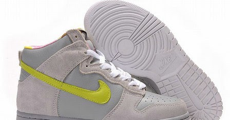 gray nike high tops