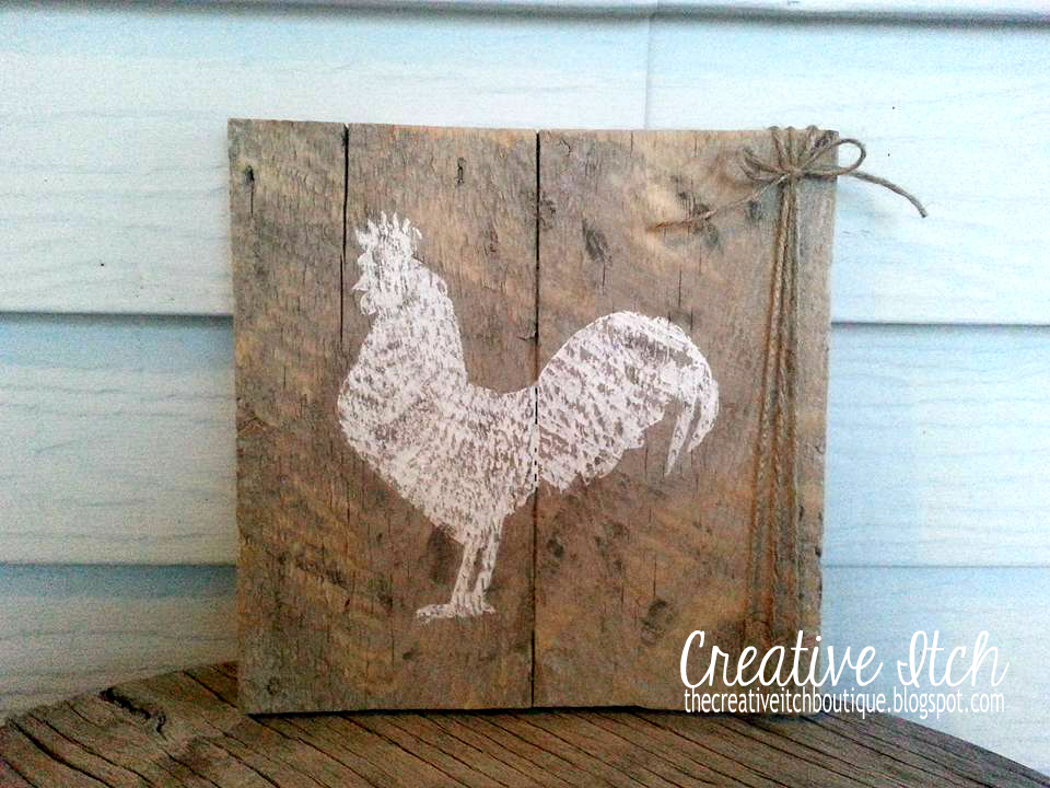 Creative Itch Reclaimed Wood Rooster Decor Reclaimed Wood Rooster Decor