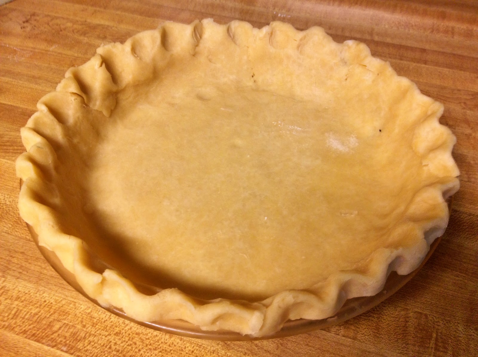Sunday, dinner for two Recipe Single crust pie shell