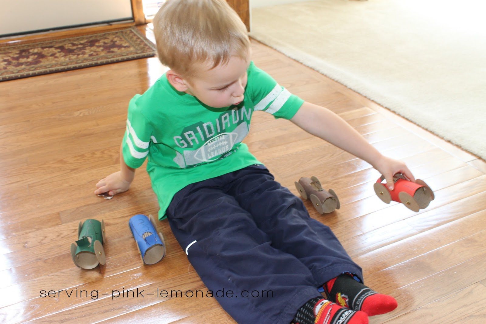 Serving Pink Lemonade Race Cars