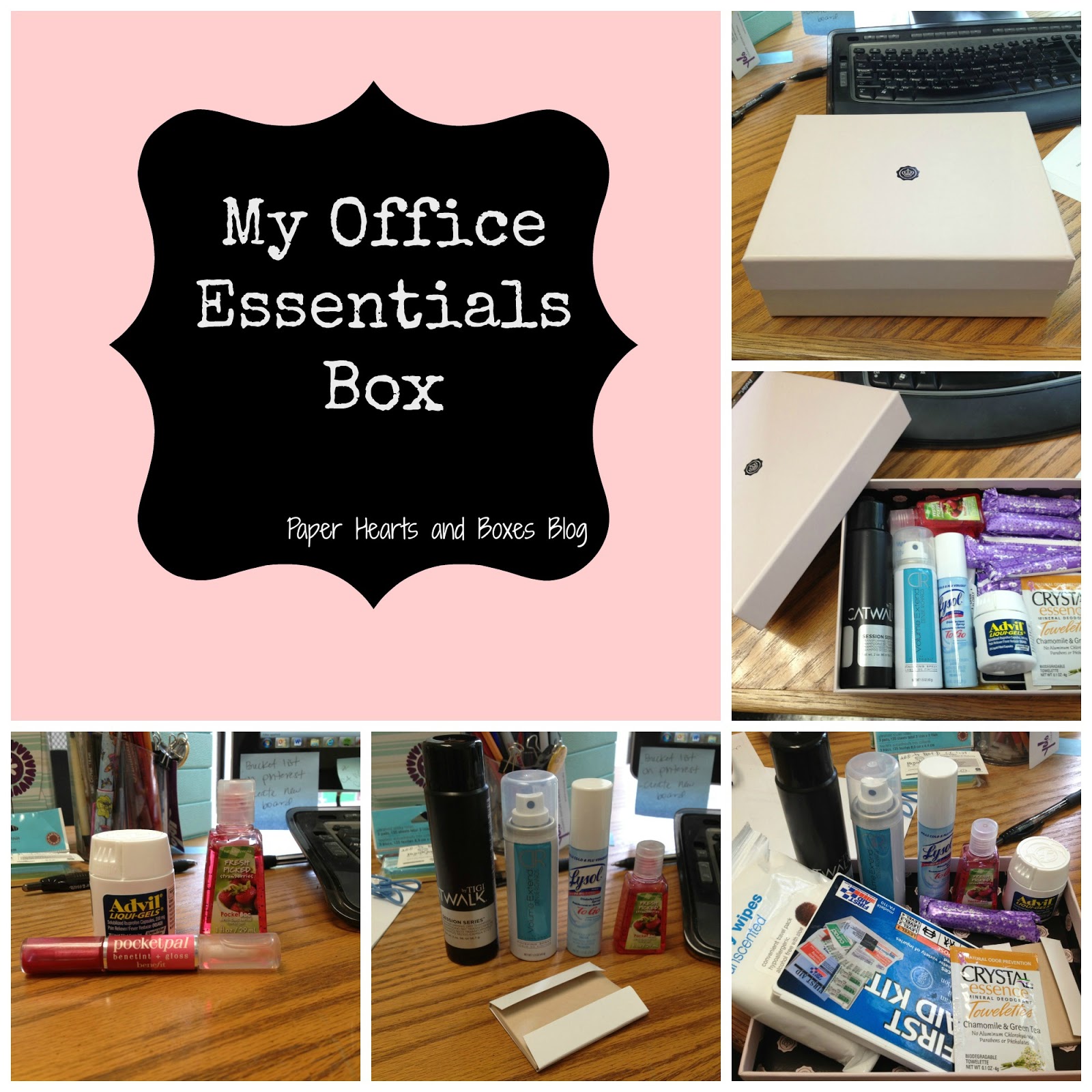 Office Essentials Box A diy kit to save the day Paper Hearts and Boxes