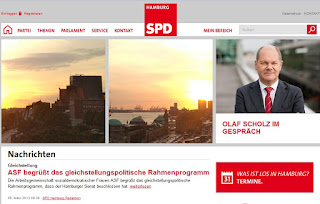 Screenshot der Webseite der Hamburger SPD