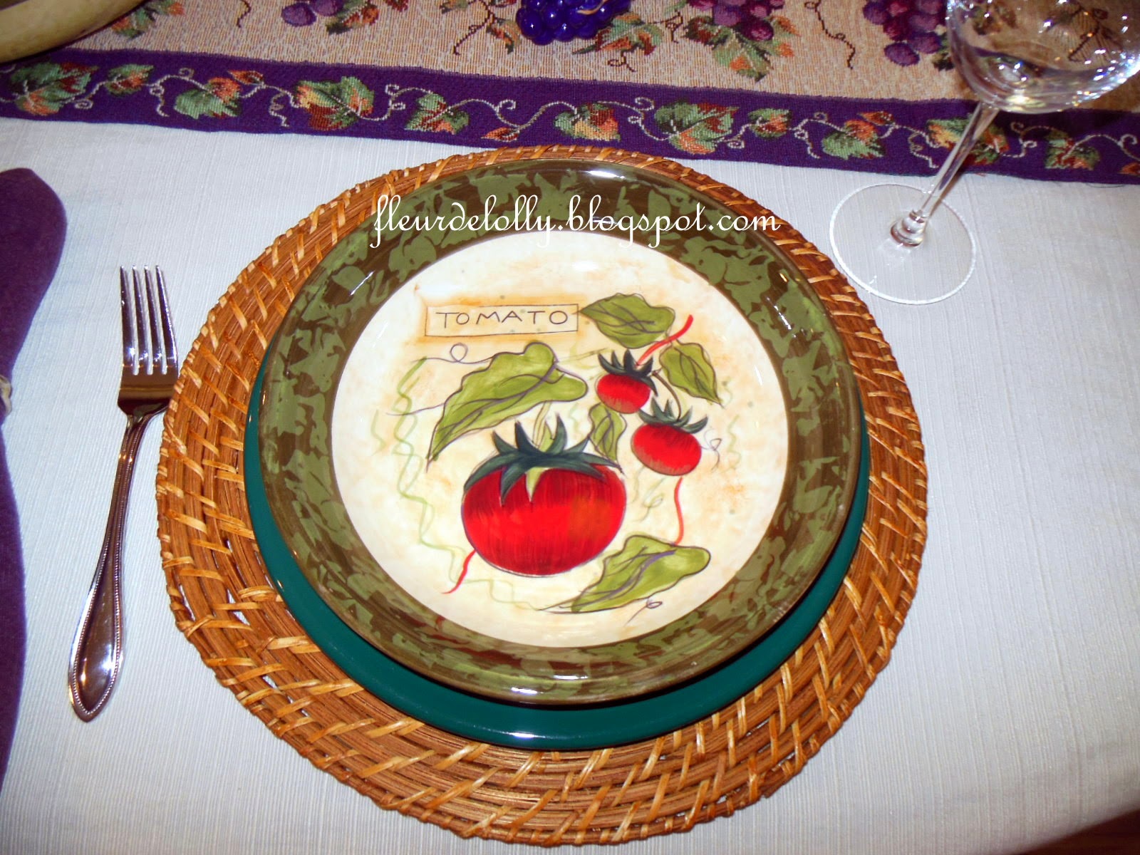 Fleur de Lolly Table Setting for Pasta Making Day