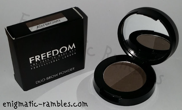 Review Swatch Freedom Makeup Duo Brow Powder in Ash Brown Review-Swatch-Freedom-Makeup-Duo-Brow-Powder-Ash-Brown