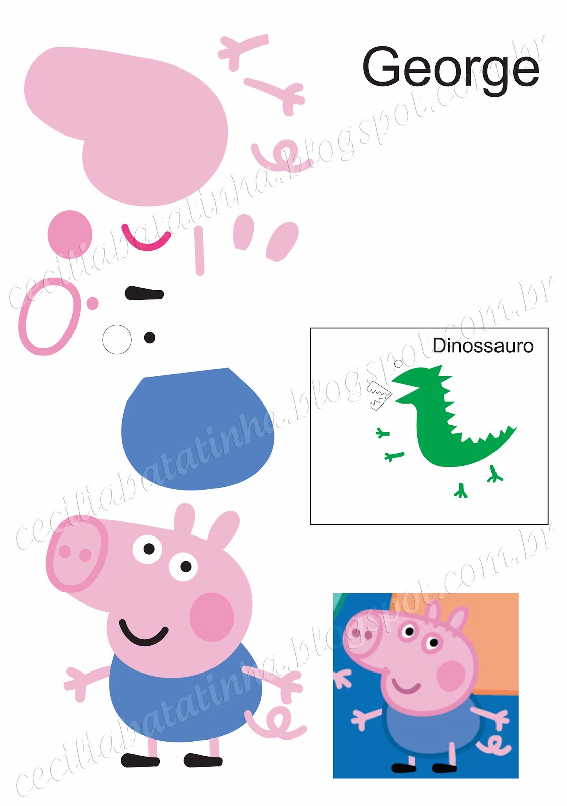 Www Peppa | eu amo artesanato peppa e sua turma moldes Www Peppa | eu amo artesanato peppa e sua turma moldes