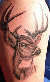 Deer Head Tattoo Design Photo Gallery - Deer Head Tattoo Ideas
