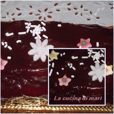 plumcake all'arancia con glassa al cioccolato