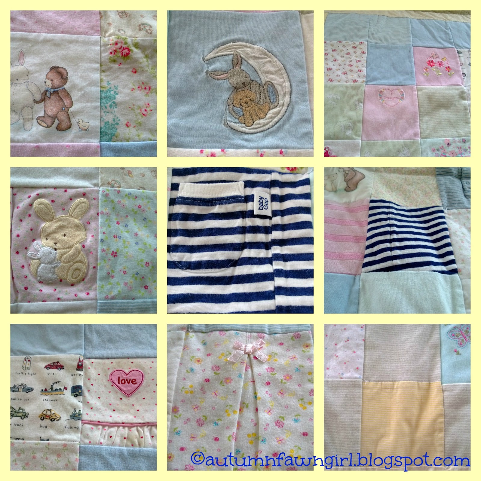 Brandi Raae Q is for Quilt Made Out of Baby Clothes