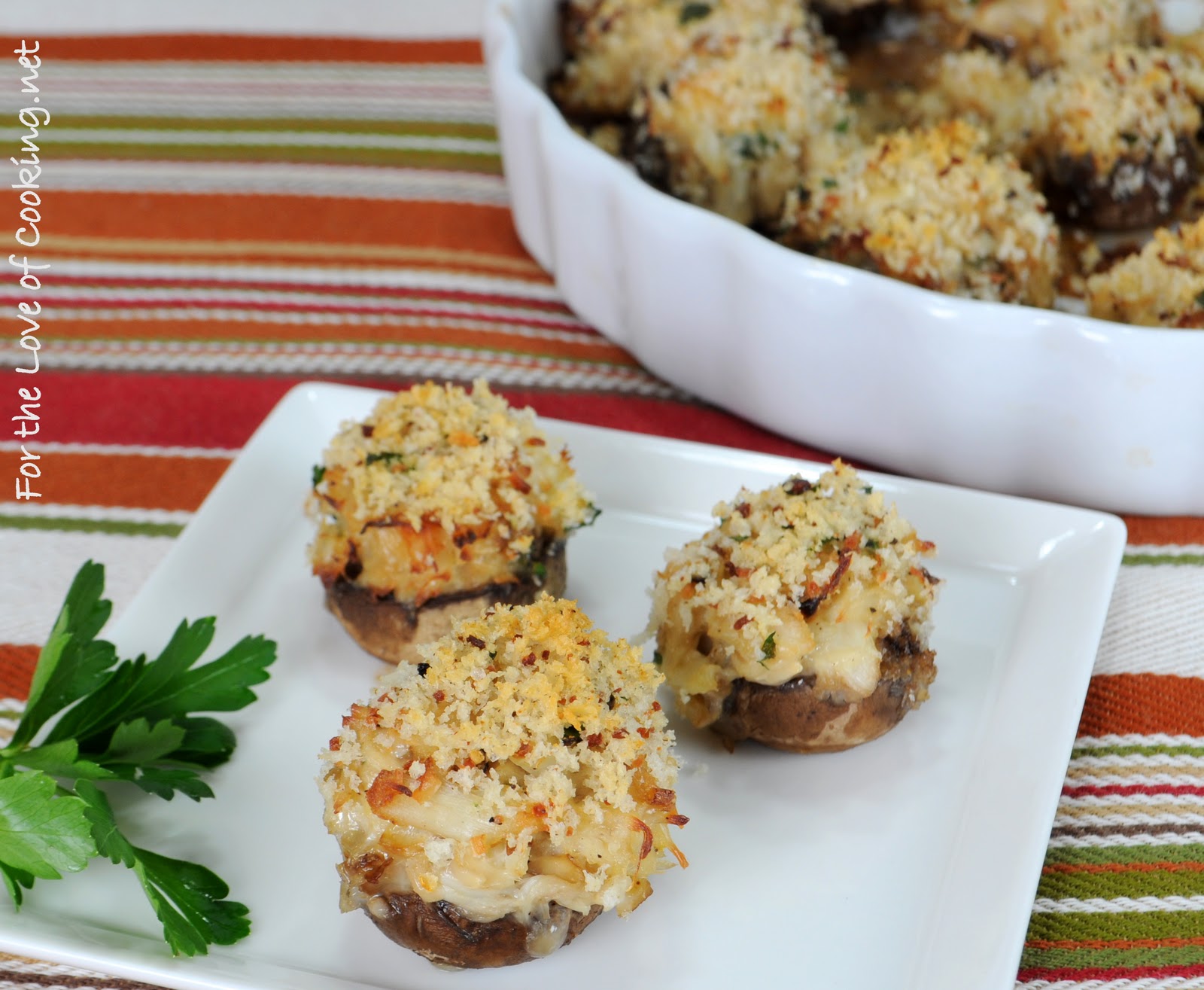 Crab Stuffed Mushrooms For the Love of Cooking
