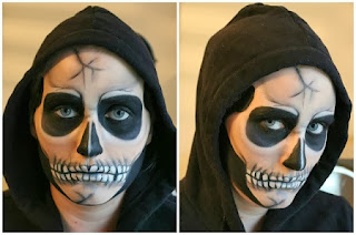 Caras Pintadas para Halloween, Diseño Calavera