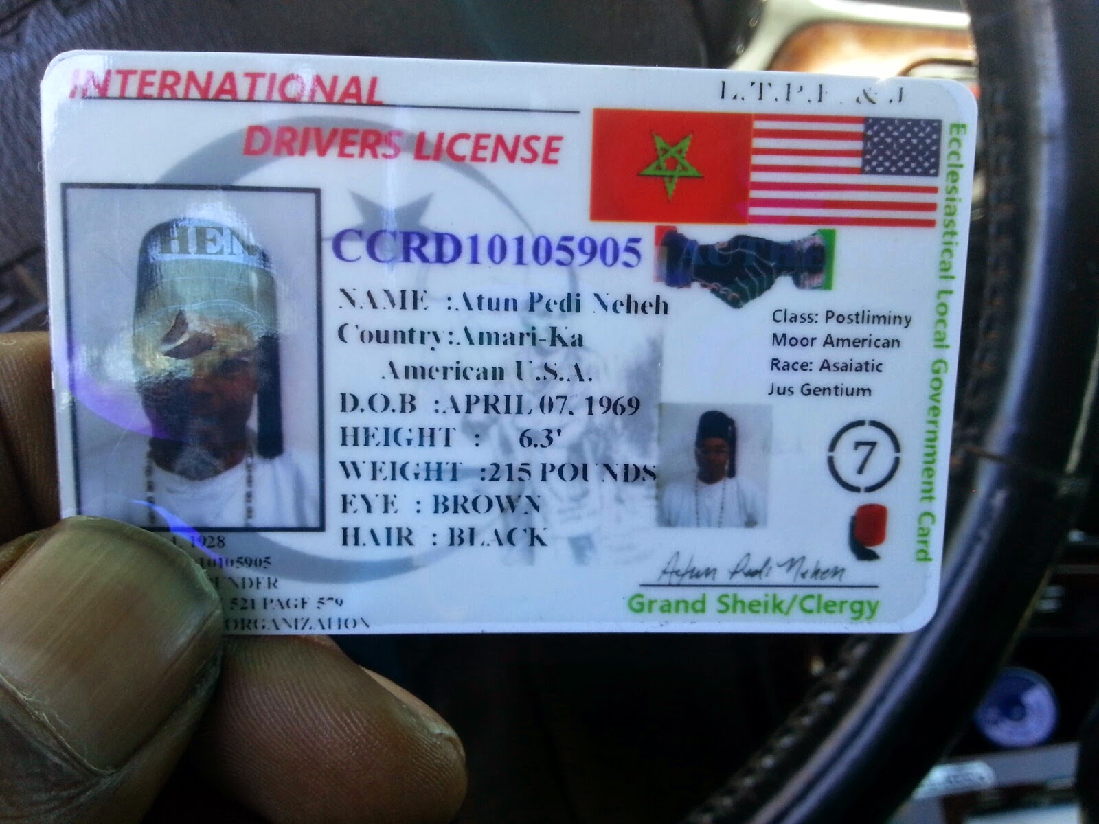 Moorish Id Card