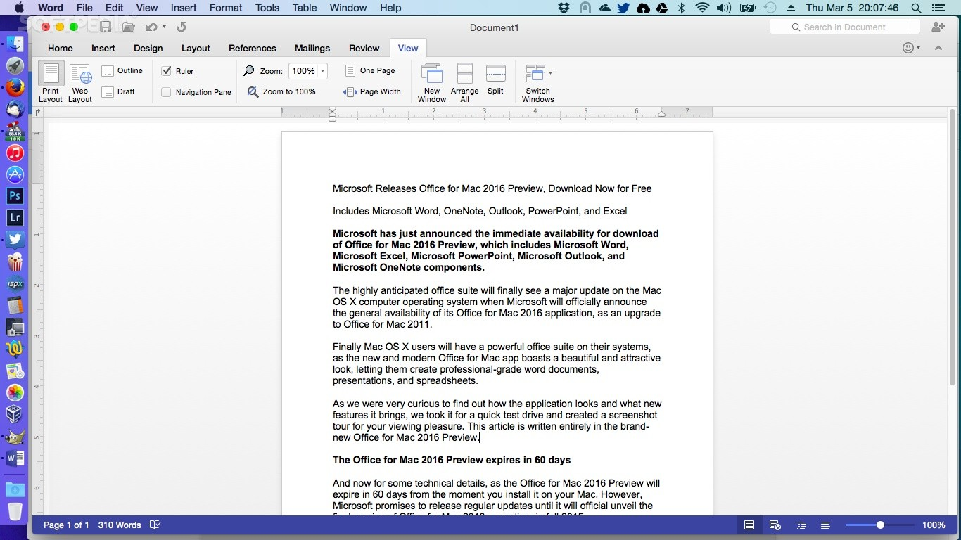 download word for mac for free