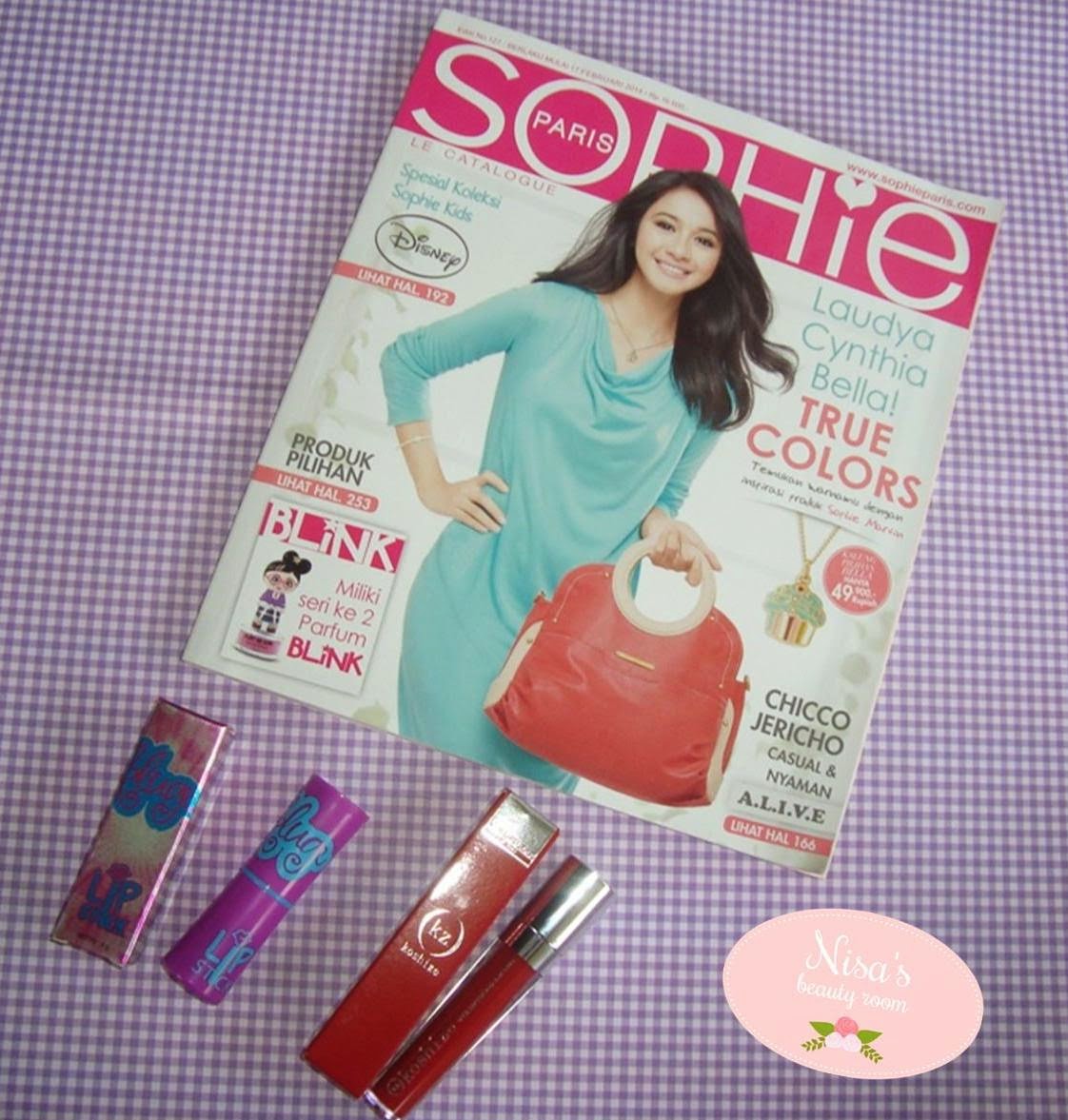 Review Sophie Paris Kluge Sparklips Lipstick & Koshize Voluptous Lip Tint