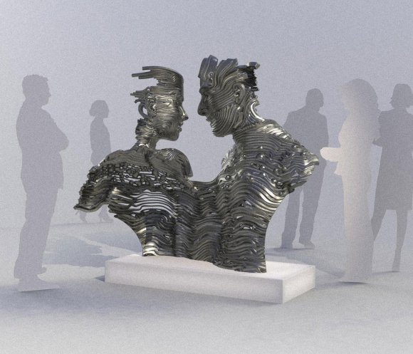 gil bruvel escultura aço metal fluxo de energia gil bruvel escultura aço metal fluxo de energia