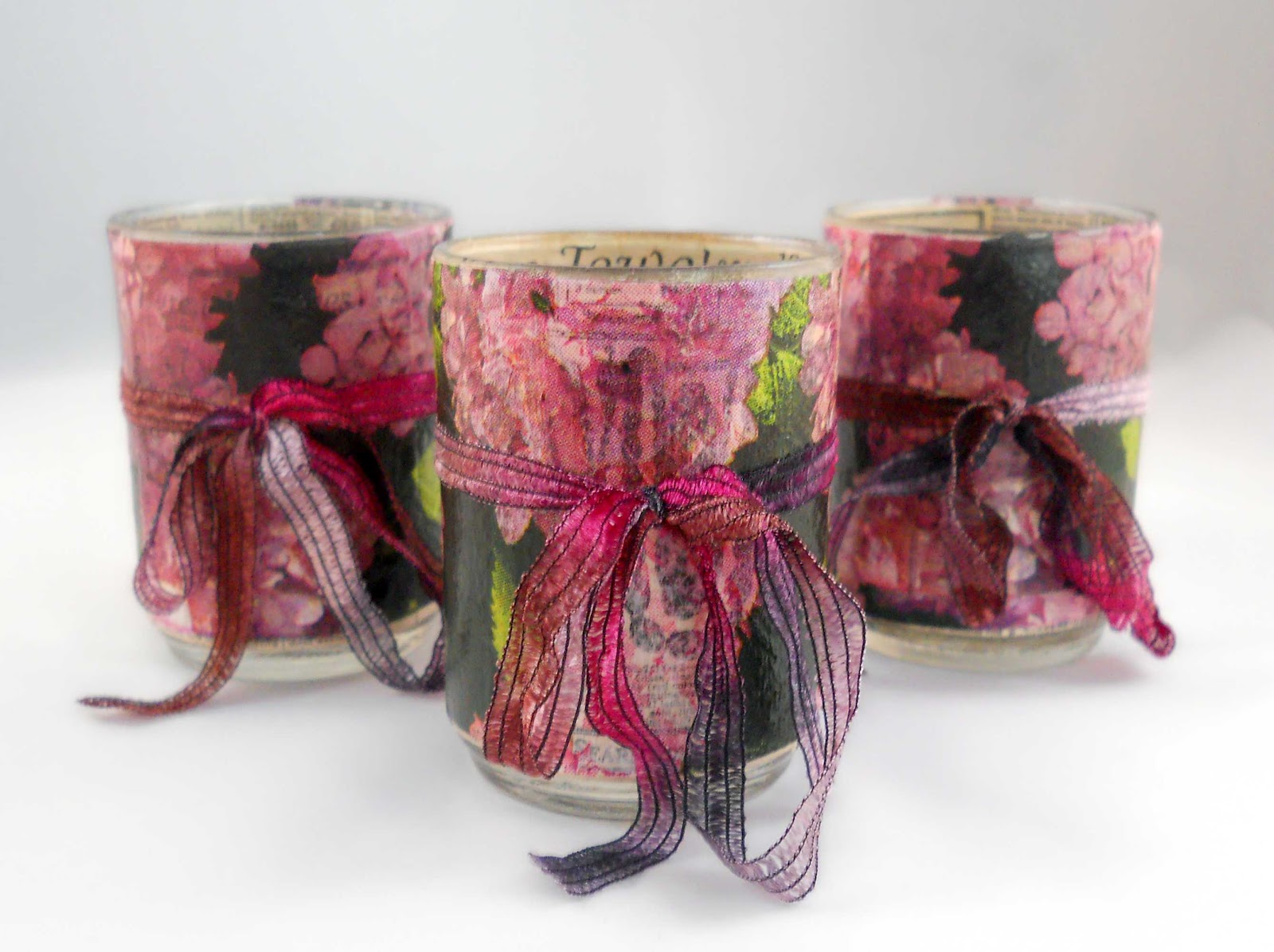 Lovely Fever Decoupage Candle Holder Mania