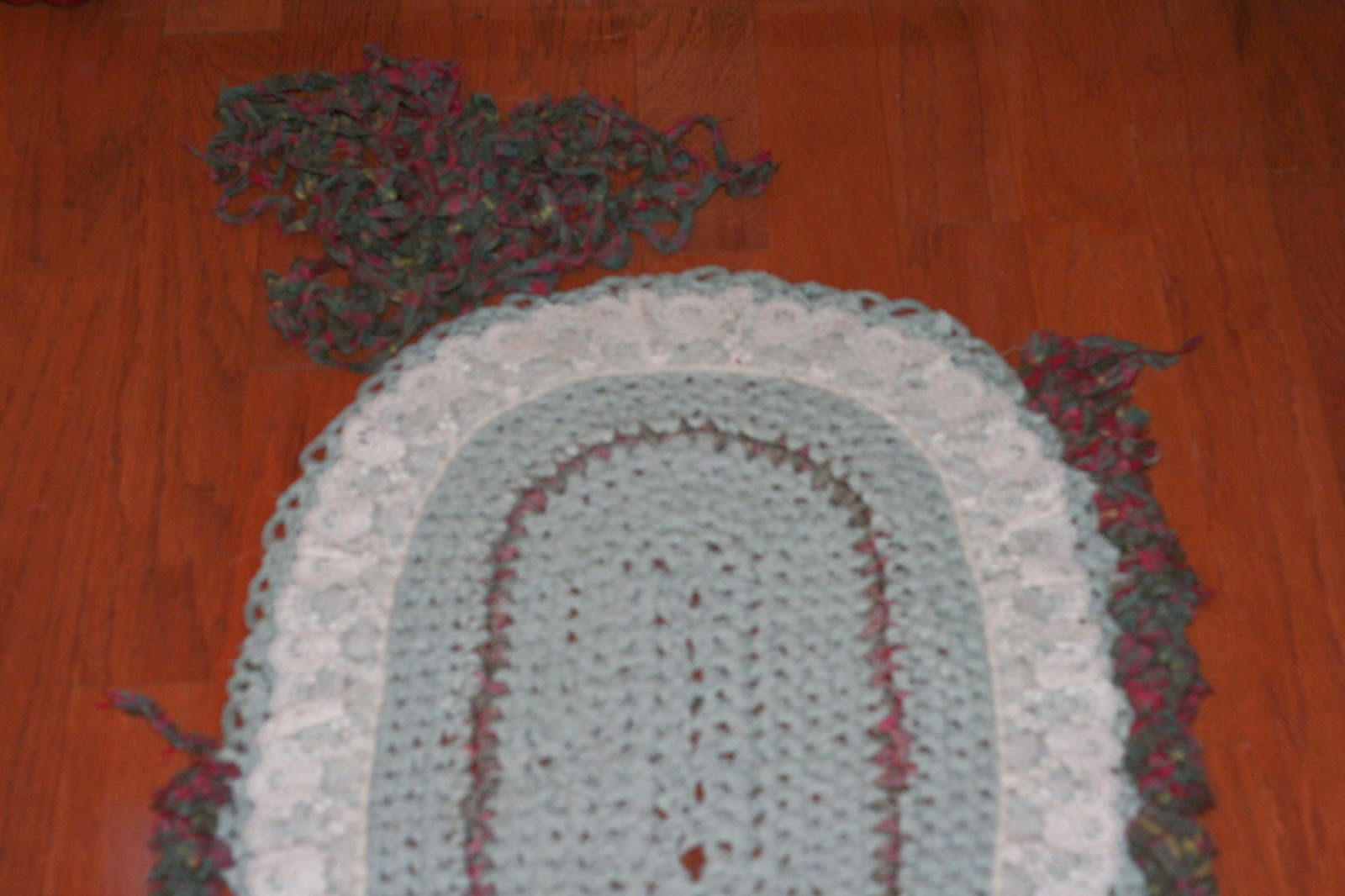 Whispers From Elizabeth Repairing a Rag Rug