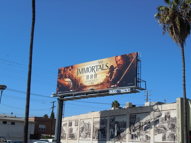Immortals movie billboard