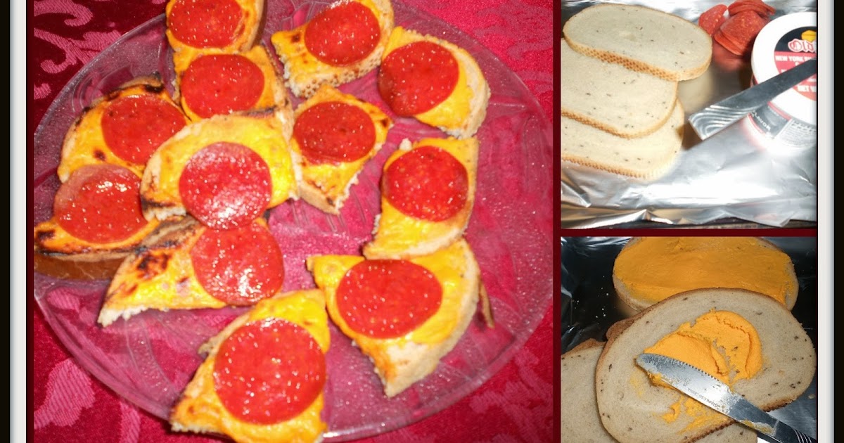 Crafty with the kids Rye bread pizza