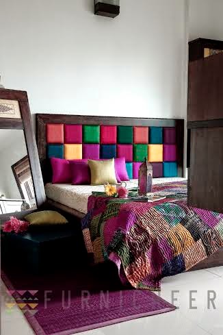 furnicheer colorful furniture with silk inlay