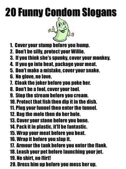 20 funny condoms slogans-FunnVids