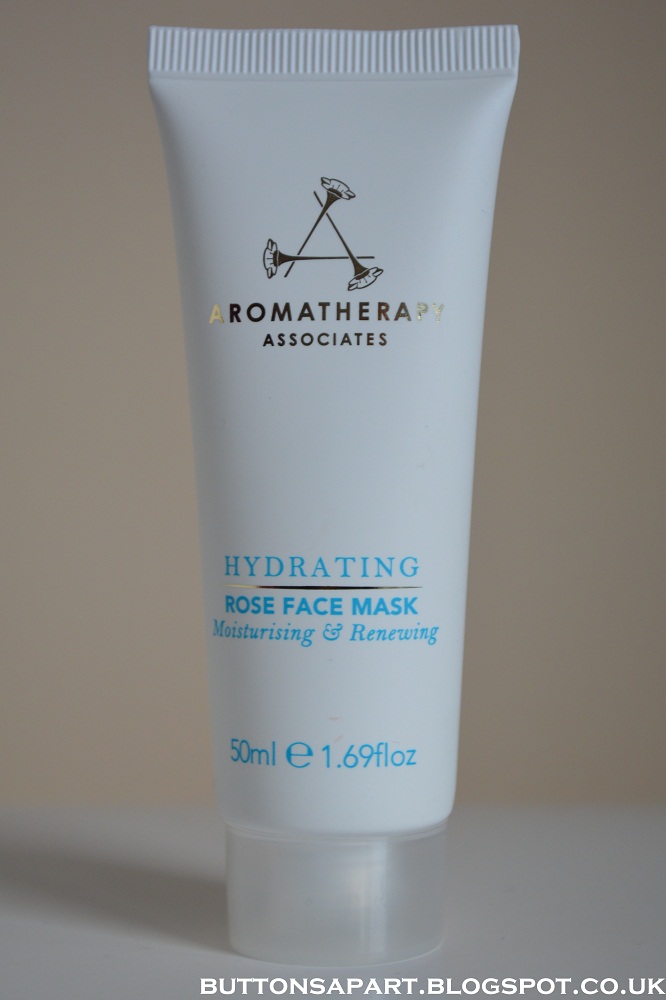 Buttons Apart aromatherapy associates rose hydrating face mask review
