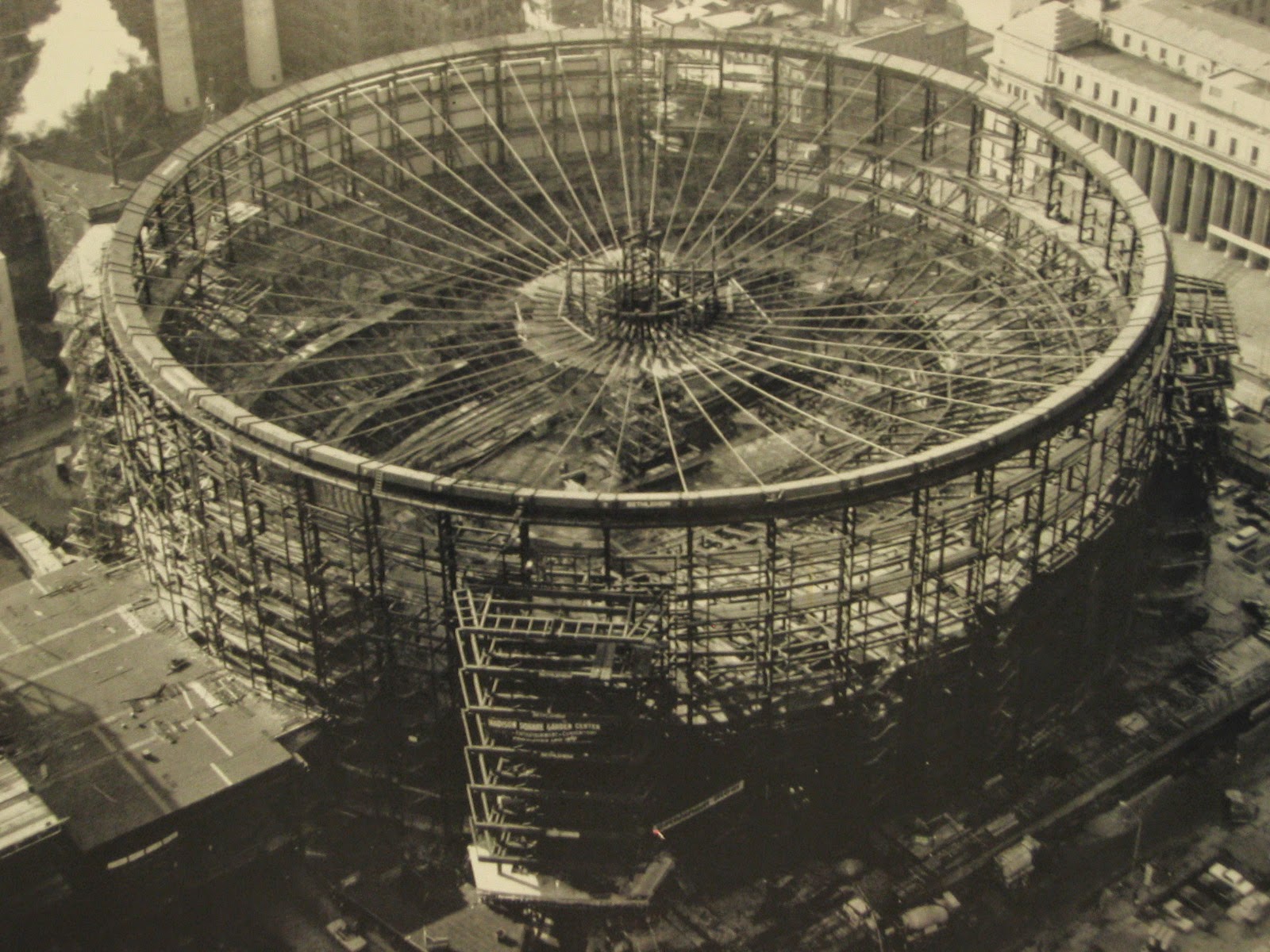Madison Square Garden during construction, ca. 1966 ~ vintage everyday
