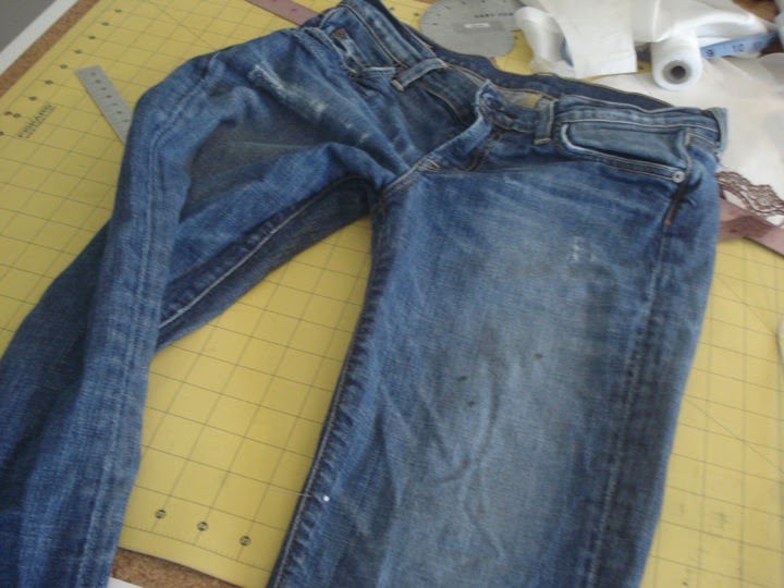 a way into Narnia How to Make a pair of shorts out of jeans